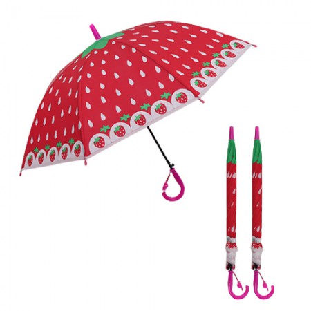 프리미엄 과일 디자인 장우산 투명 자동 개폐식 프리미엄 과일 디자인 장우산 투명 자동 개폐식
