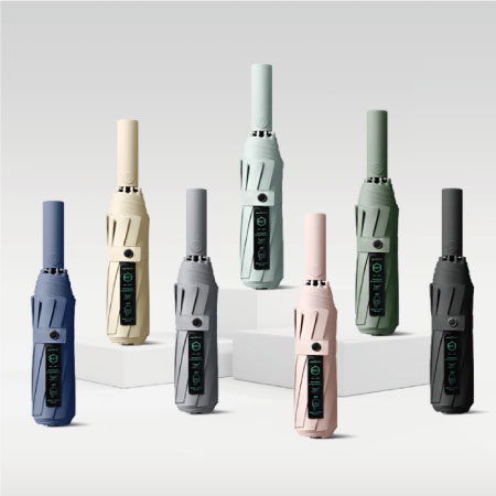 위저스 10K 백팩 우산 업그레이드 자동 접이식 휴대용 우산