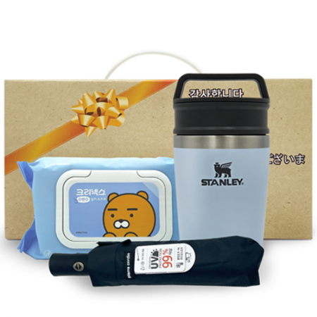 스탠리 텀블러 미니 머그컵+완자동암막3단UV우산+라이언물티슈 판촉물 제작