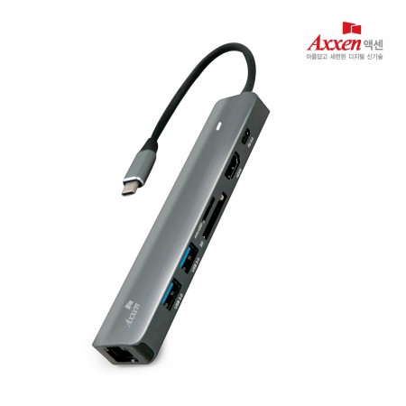 그레이 7포트 USB 허브 멀티 확장 어댑터 스테이션 그레이 7포트 USB 허브 멀티 확장 어댑터 스테이션