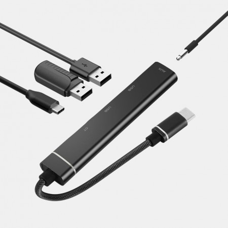 실버 메탈 4포트 타입C 멀티 USB허브 실버 메탈 4포트 타입C 멀티 USB허브