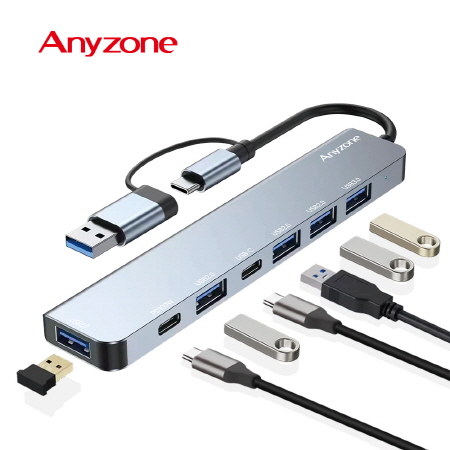 슬림 멀티 7포트 허브 레이저인쇄 유에스비허브