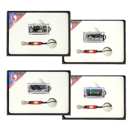 채색송학 채색십장생 일월오봉도 백호자개 USB판촉물