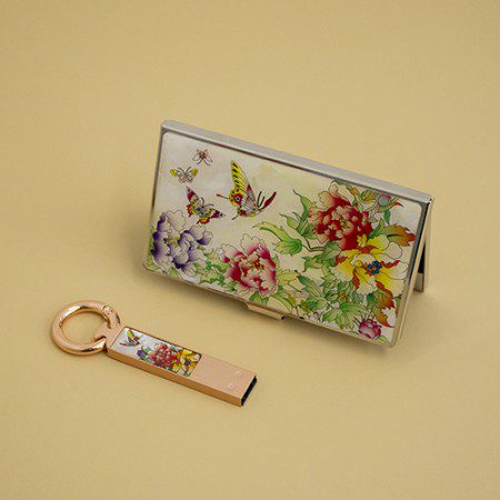 나빌레라 LED 자개스틱USB명함세트 전통문양 USB 판촉물 제작 나빌레라 LED 자개스틱USB명함세트 전통문양 USB 판촉물 제작