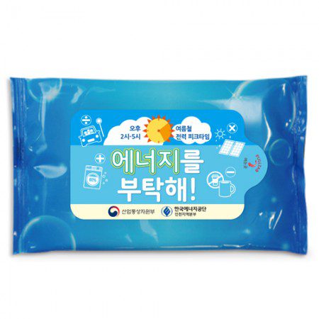 물방울블루 업소용물티슈 10매 제작 물방울블루 업소용물티슈 10매 제작