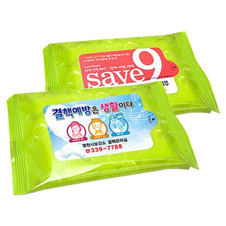 물방울그린 물티슈 홍보물 제작 15매 물방울그린 물티슈 홍보물 제작 15매